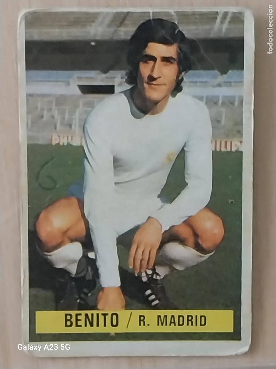 Cromos de f&uacute;tbol: BENITO REAL MADRID ************ ED ESTE LIGA 1974 74 75 1975 CROMO ORIGINAL SIN PEGAR NUNCA