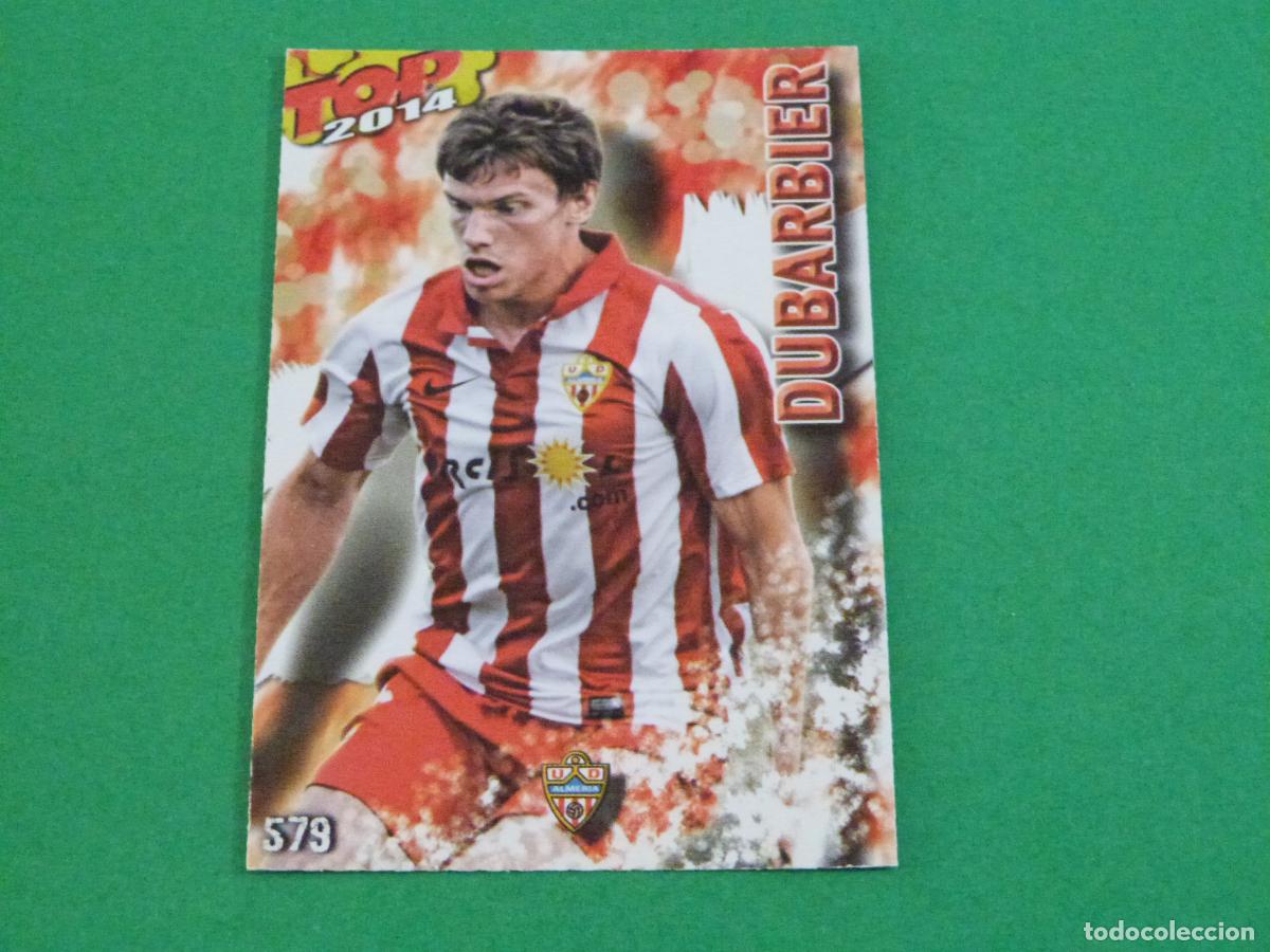 Cromos de f&uacute;tbol: TRADING CARD FUTBOL DUBARBIER U.D. ALMERIA MATE N&ordm; 579 FICHAS LIGA TOP MUNDICROMO 2013-2014/13-14