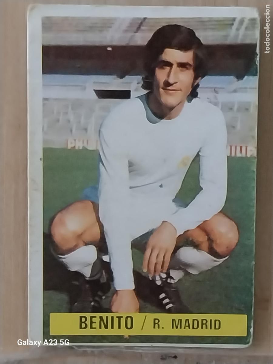 Cromos de f&uacute;tbol: BENITO REAL MADRID ********** ED ESTE LIGA 1974 74 75 1975 CROMO ORIGINAL SIN PEGAR NUNCA