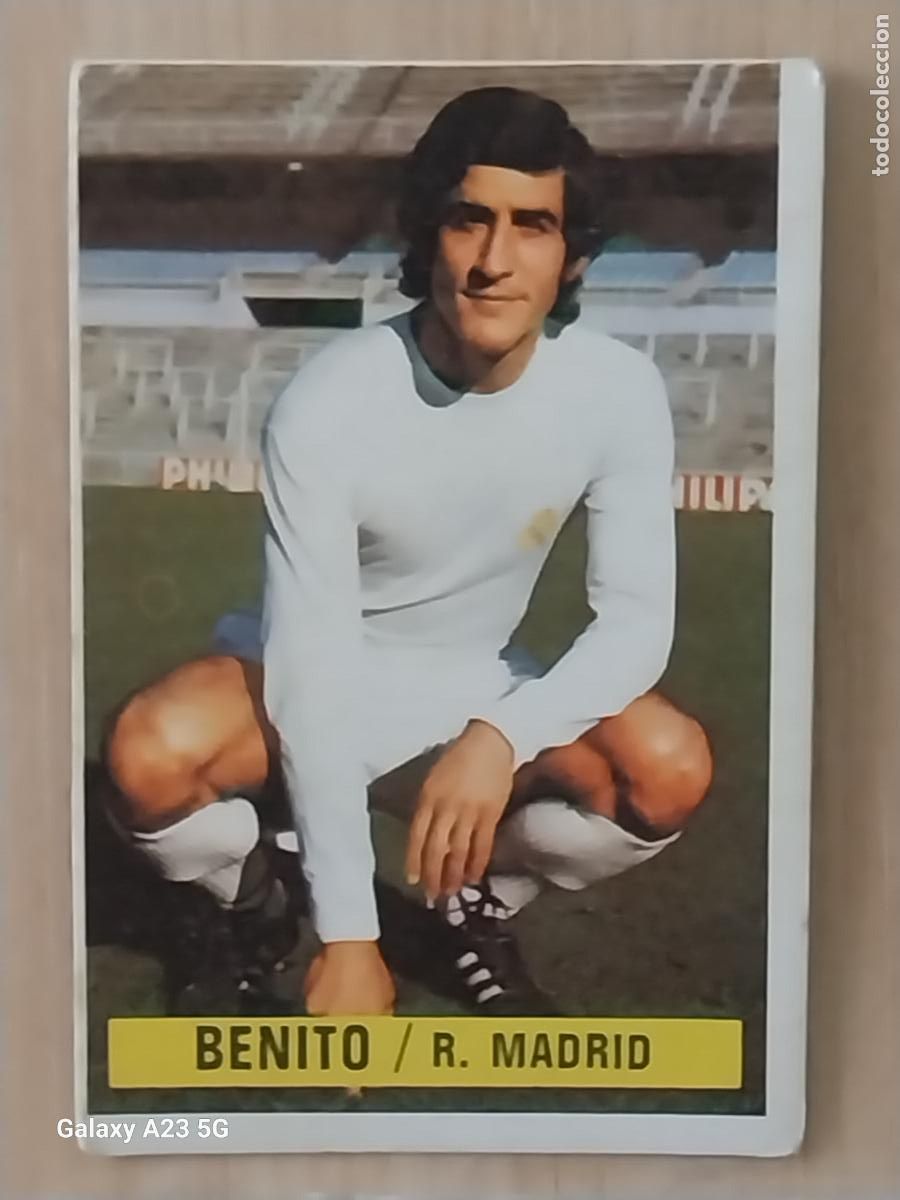 Fu&szlig;ball-Sticker: BENITO REAL MADRID ********* ED ESTE LIGA 1974 74 75 1975 CROMO ORIGINAL SIN PEGAR NUNCA