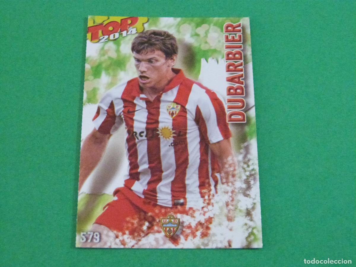 Fu&szlig;ball-Sticker: TRADING CARD FUTBOL DUBARBIER U.D. ALMERIA BRILLO N&ordm; 579 FICHAS LIGA TOP MUNDICROMO 2013-2014/13-14