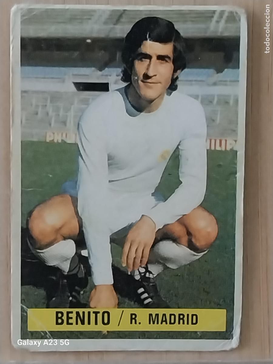 Fu&szlig;ball-Sticker: BENITO REAL MADRID ******* ED ESTE LIGA 1974 74 75 1975 CROMO ORIGINAL SIN PEGAR NUNCA
