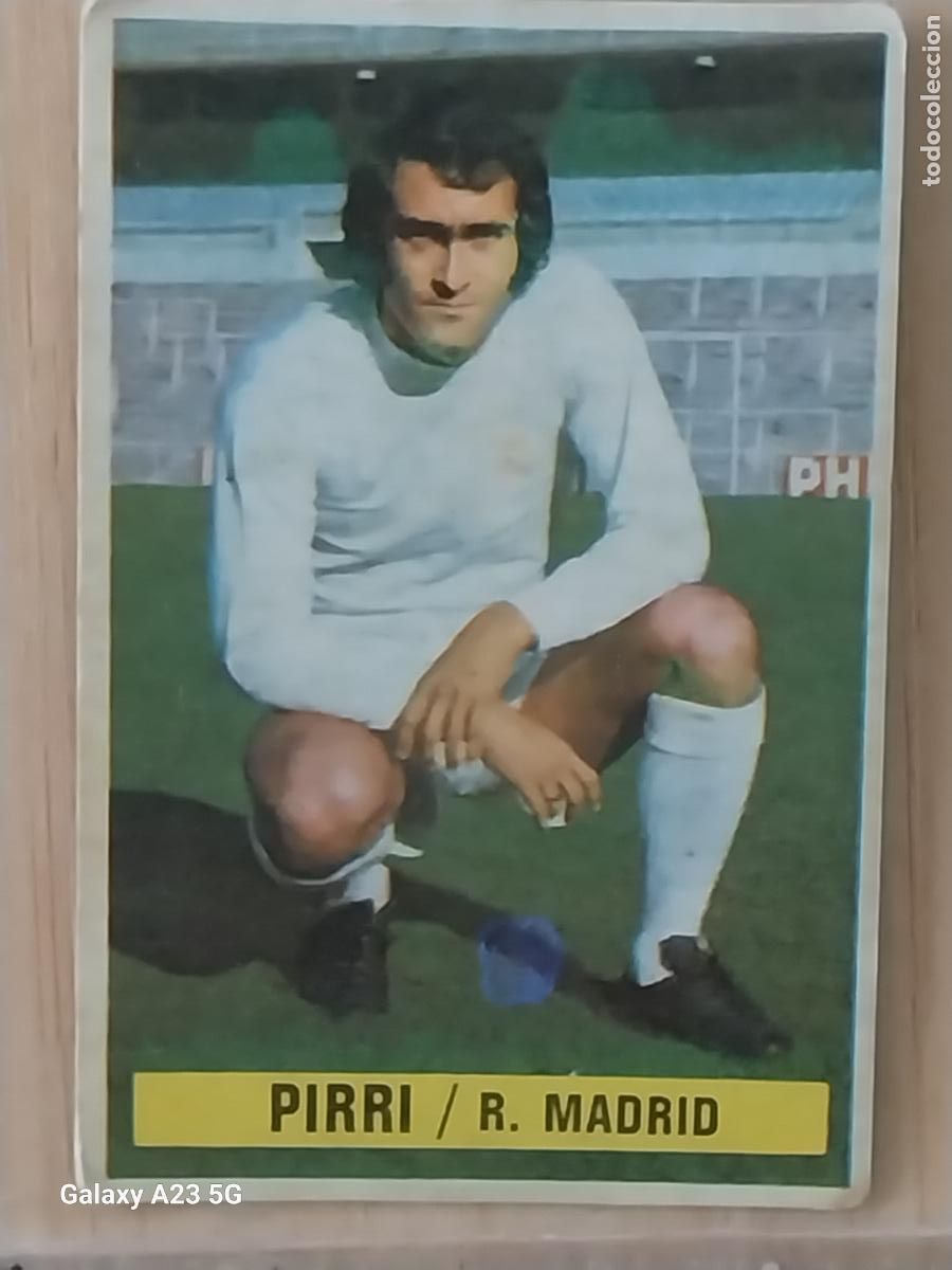 Cromos de f&uacute;tbol: PIRRI REAL MADRID ************** ED ESTE LIGA 1974 74 75 1975 CROMO ORIGINAL SIN PEGAR NUNCA