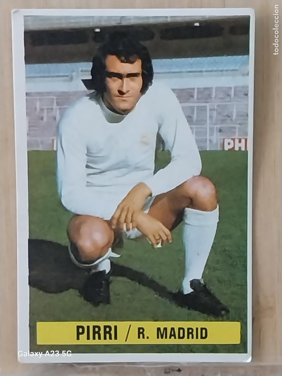 Cromos de Futebol: PIRRI REAL MADRID ******* ED ESTE LIGA 1974 74 75 1975 CROMO ORIGINAL SIN PEGAR NUNCA