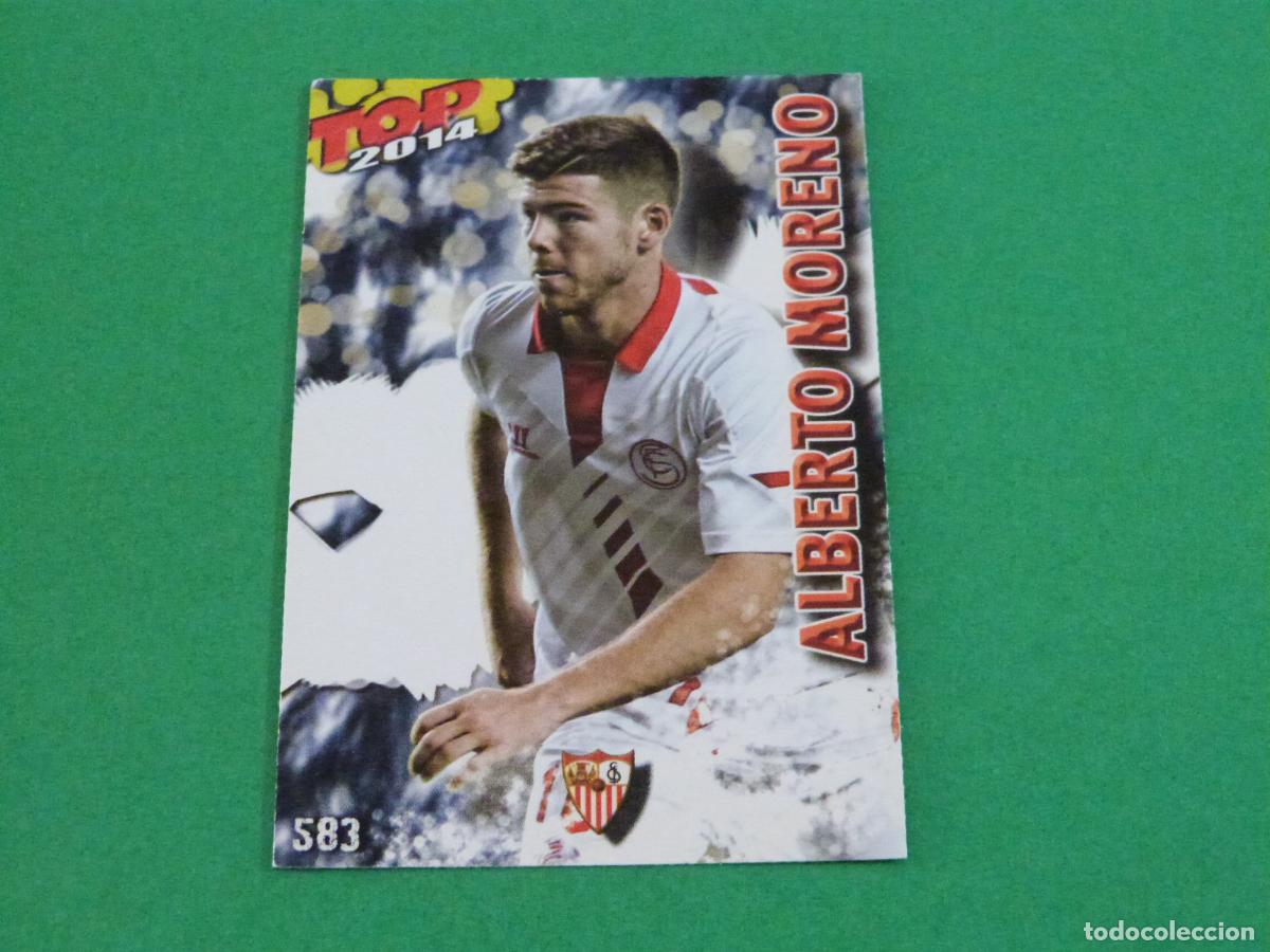 Cromos de Futebol: TRADING CARD FUTBOL ALBERTO MORENO SEVILLA FC MATE N&ordm; 583 FICHAS LIGA TOP MUNDICROMO 2013-2014/13-14