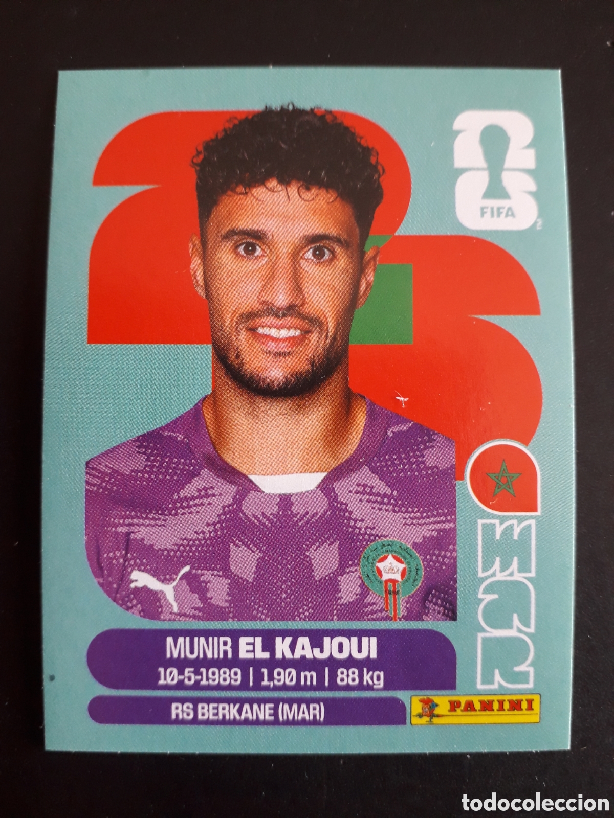 Football Stickers: EL KAJOUI MARRUECOS MAR 3 MUNDIAL F&Uacute;TBOL 2026 FIFA WORLD CUP PANINI SIN PEGAR PEDIDO M&Iacute;NIMO 3&euro;