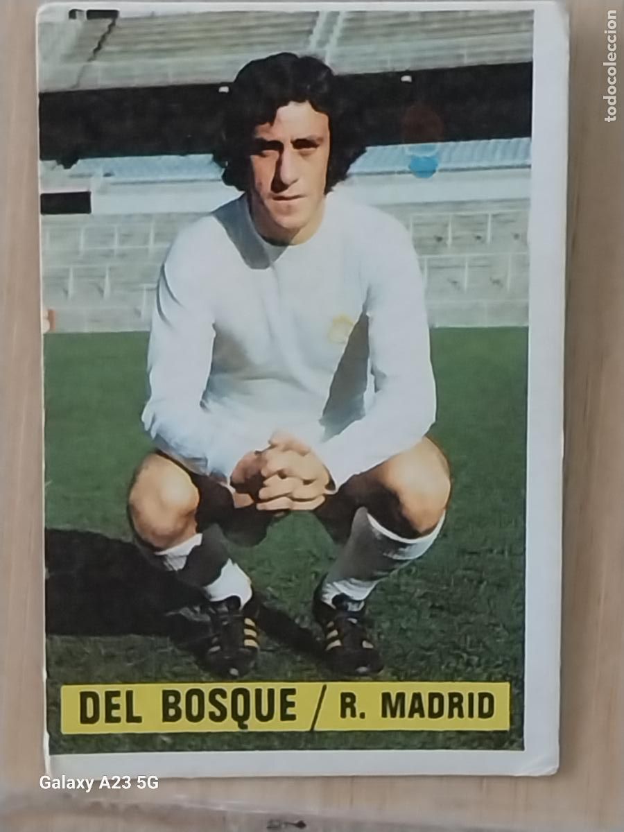 Cromos de f&uacute;tbol: DEL BOSQUE REAL MADRID *-----------* ED ESTE LIGA 1974 74 75 1975 CROMO ORIGINAL SIN PEGAR NUNCA