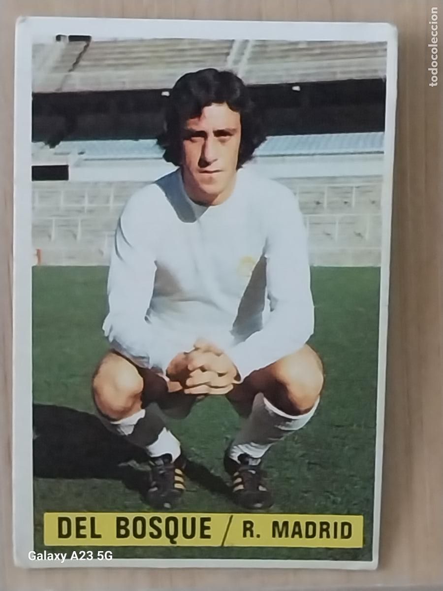 Cromos de f&uacute;tbol: DEL BOSQUE REAL MADRID *----------* ED ESTE LIGA 1974 74 75 1975 CROMO ORIGINAL SIN PEGAR NUNCA