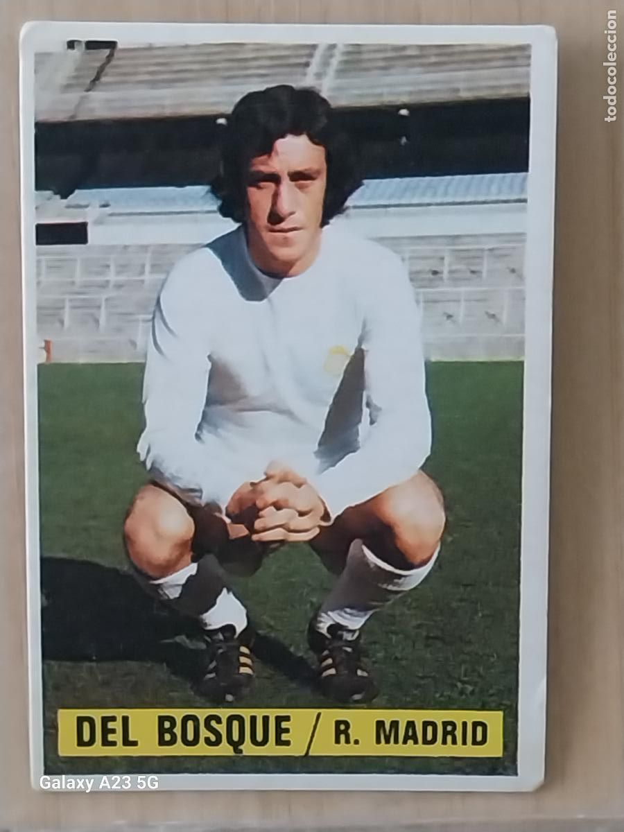 Cromos de f&uacute;tbol: DEL BOSQUE REAL MADRID *---------* ED ESTE LIGA 1974 74 75 1975 CROMO ORIGINAL SIN PEGAR NUNCA