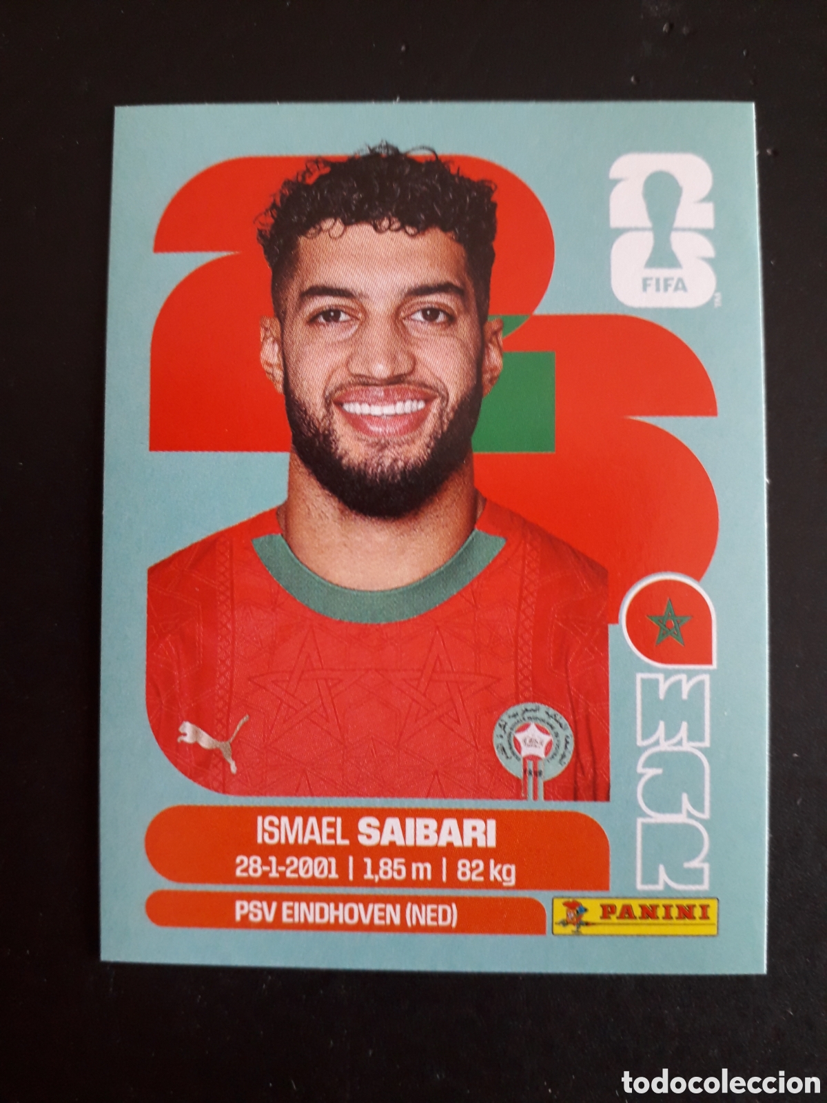 Cromos de f&uacute;tbol: SAIBARI MARRUECOS MAR 15 MUNDIAL F&Uacute;TBOL 2026 FIFA WORLD CUP PANINI SIN PEGAR PEDIDO M&Iacute;NIMO 3&euro;.
