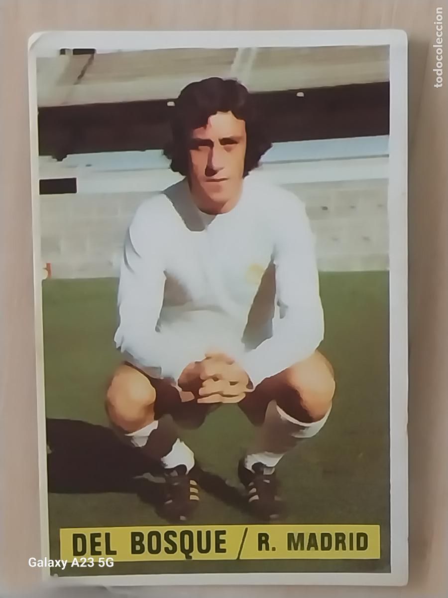Cromos de f&uacute;tbol: DEL BOSQUE REAL MADRID *----* ED ESTE LIGA 1974 74 75 1975 CROMO ORIGINAL SIN PEGAR NUNCA