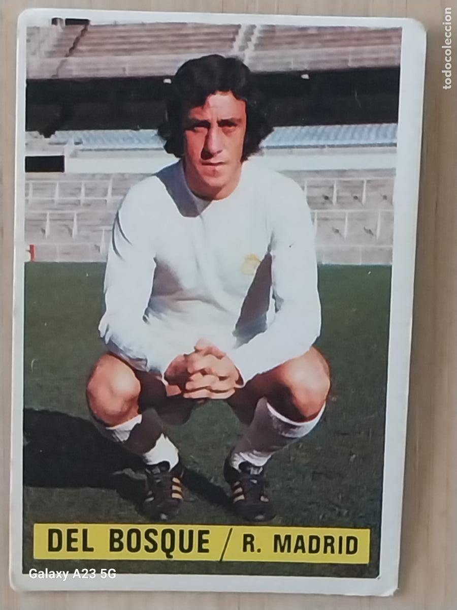 Cromos de f&uacute;tbol: DEL BOSQUE REAL MADRID *---* ED ESTE LIGA 1974 74 75 1975 CROMO ORIGINAL SIN PEGAR NUNCA