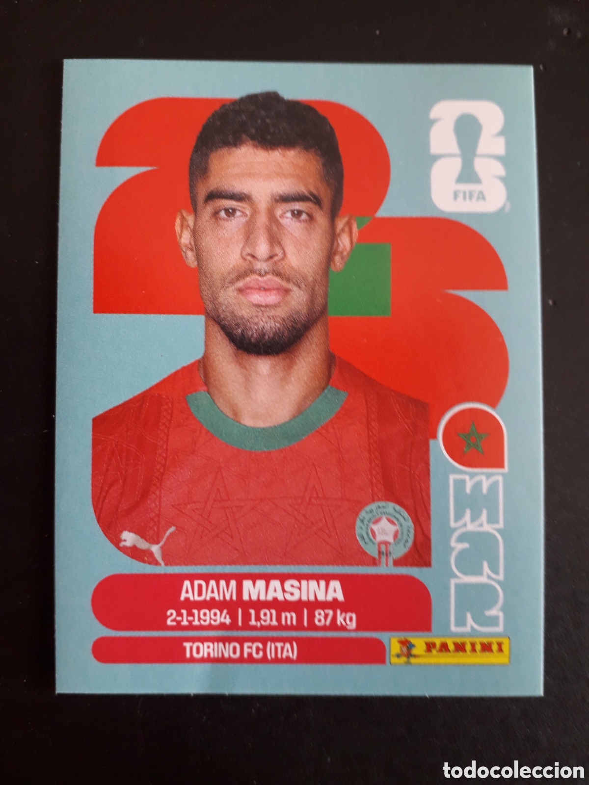 Cromos de f&uacute;tbol: MASINA MARRUECOS MAR 9 MUNDIAL F&Uacute;TBOL 2026 FIFA WORLD CUP PANINI SIN PEGAR PEDIDO M&Iacute;NIMO 3&euro;.