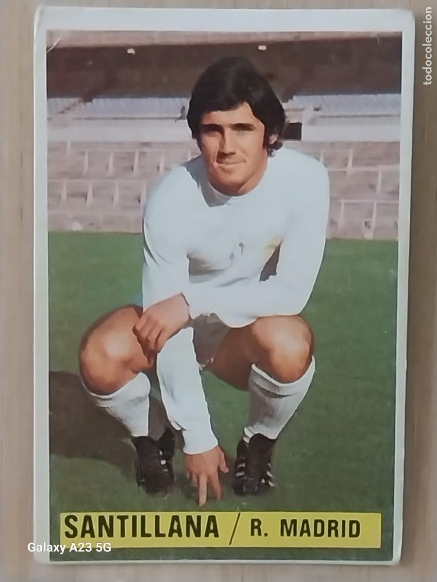 Cromos de f&uacute;tbol: SANTILLANA REAL MADRID *-*************-* ED ESTE LIGA 1974 74 75 1975 CROMO ORIGINAL SIN PEGAR NUNCA