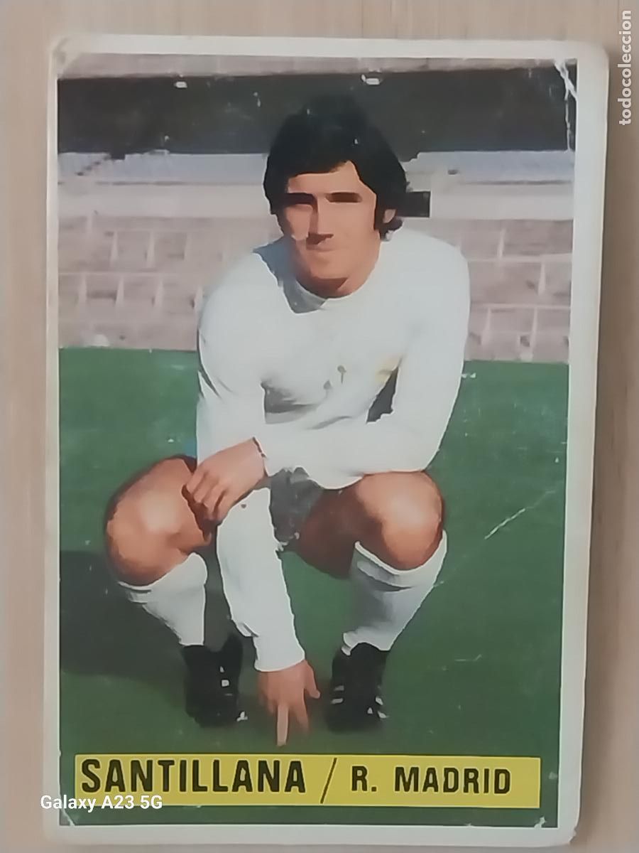 Cromos de f&uacute;tbol: SANTILLANA REAL MADRID *-************-* ED ESTE LIGA 1974 74 75 1975 CROMO ORIGINAL SIN PEGAR NUNCA