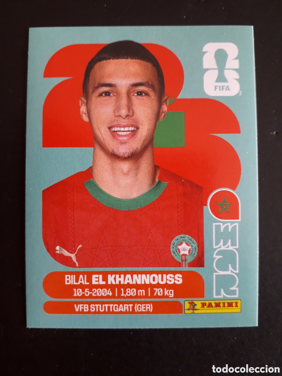 Cromos de f&uacute;tbol: EL KHANNOUSS MARRUECOS MAR 14 MUNDIAL F&Uacute;TBOL 2026 FIFA WORLD CUP PANINI SIN PEGAR PEDIDO M&Iacute;NIMO 3&euro;.