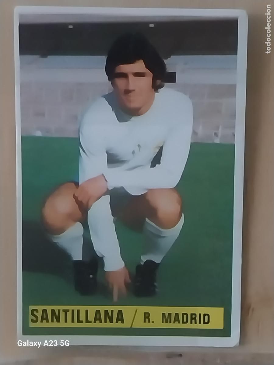 Cromos de f&uacute;tbol: SANTILLANA REAL MADRID *-***********-* ED ESTE LIGA 1974 74 75 1975 CROMO ORIGINAL SIN PEGAR NUNCA