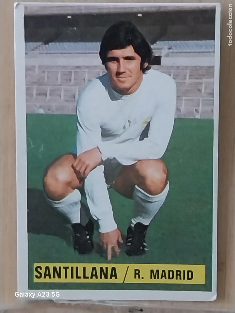 Cromos de f&uacute;tbol: SANTILLANA REAL MADRID *-**********-* ED ESTE LIGA 1974 74 75 1975 CROMO ORIGINAL SIN PEGAR NUNCA