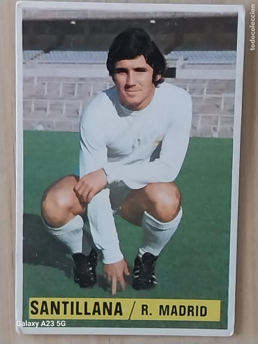 Cromos de f&uacute;tbol: SANTILLANA REAL MADRID *-********-* ED ESTE LIGA 1974 74 75 1975 CROMO ORIGINAL SIN PEGAR NUNCA