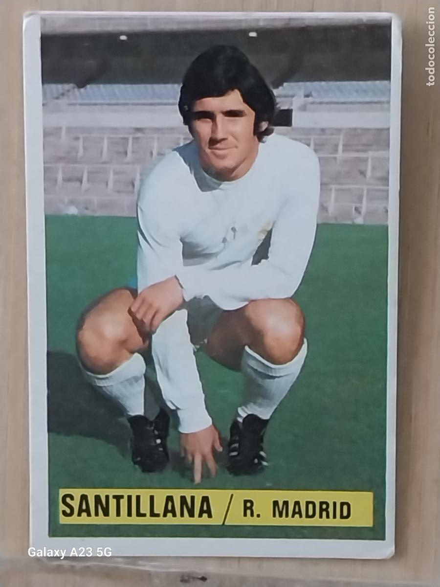 Cromos de f&uacute;tbol: SANTILLANA REAL MADRID *-*******-* ED ESTE LIGA 1974 74 75 1975 CROMO ORIGINAL SIN PEGAR NUNCA