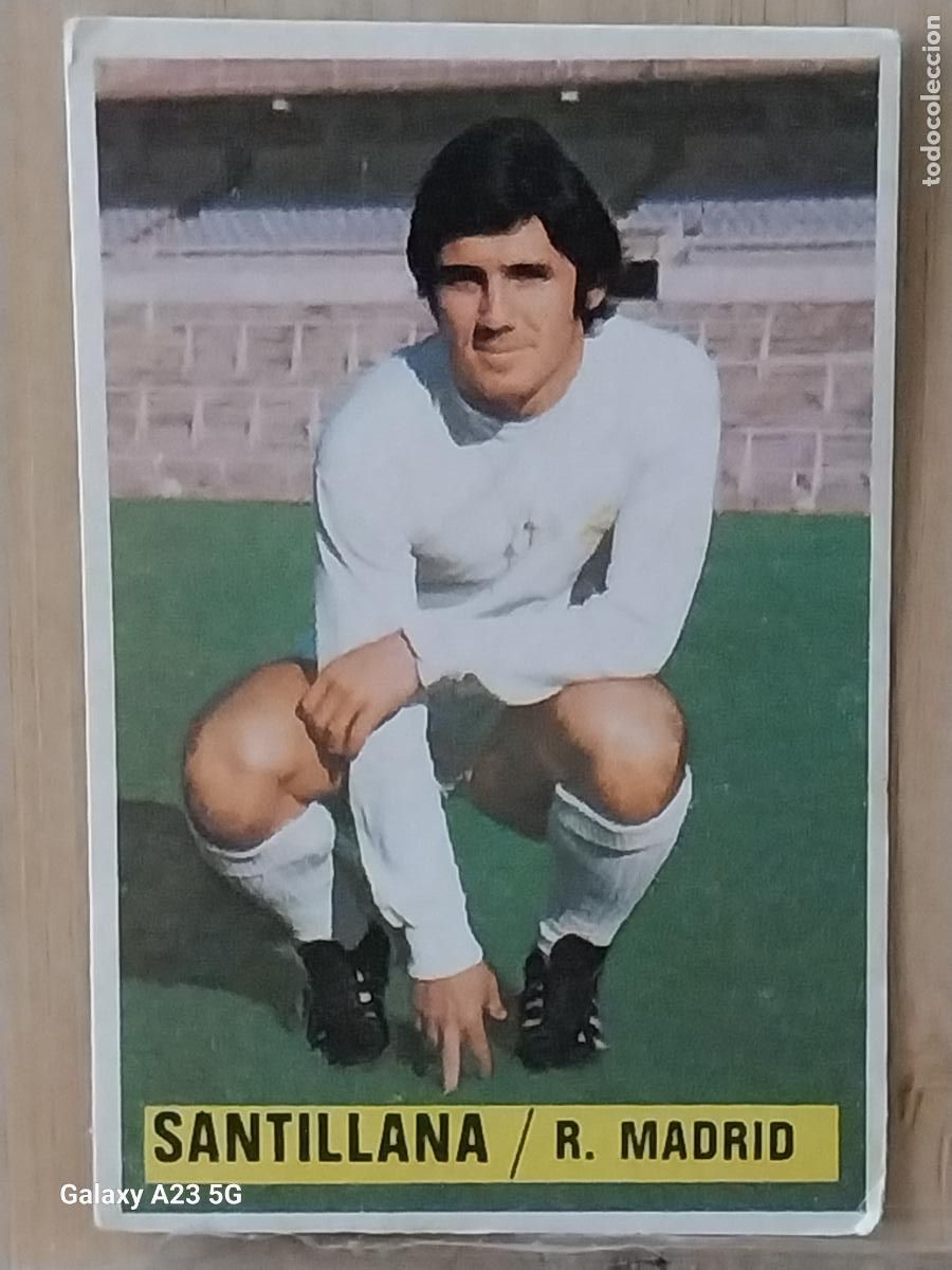 Cromos de f&uacute;tbol: SANTILLANA REAL MADRID *-******-* ED ESTE LIGA 1974 74 75 1975 CROMO ORIGINAL SIN PEGAR NUNCA