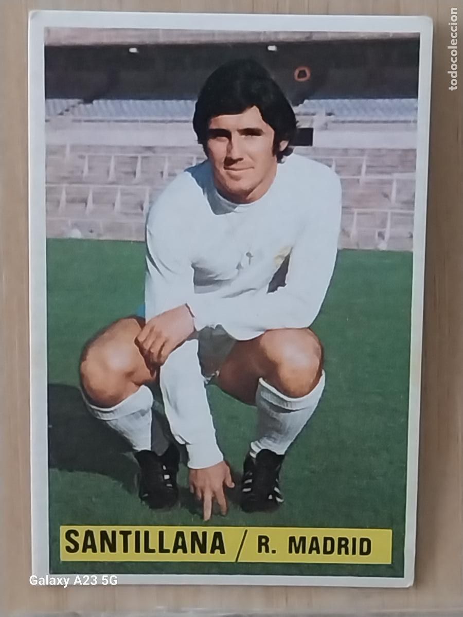 Cromos de f&uacute;tbol: SANTILLANA REAL MADRID *-*****-* ED ESTE LIGA 1974 74 75 1975 CROMO ORIGINAL SIN PEGAR NUNCA