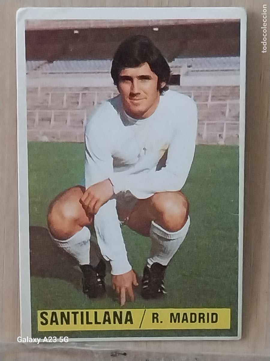 Cromos de f&uacute;tbol: SANTILLANA REAL MADRID *-****-* ED ESTE LIGA 1974 74 75 1975 CROMO ORIGINAL SIN PEGAR NUNCA