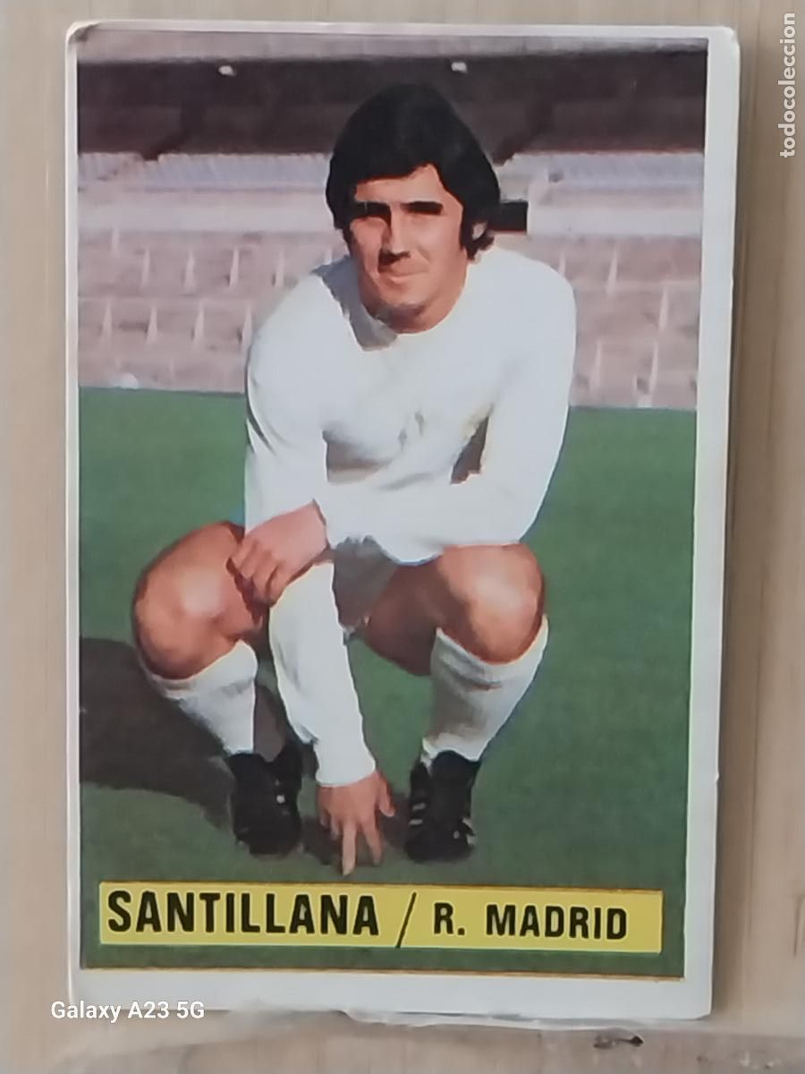 Cromos de f&uacute;tbol: SANTILLANA REAL MADRID *-***-* ED ESTE LIGA 1974 74 75 1975 CROMO ORIGINAL SIN PEGAR NUNCA