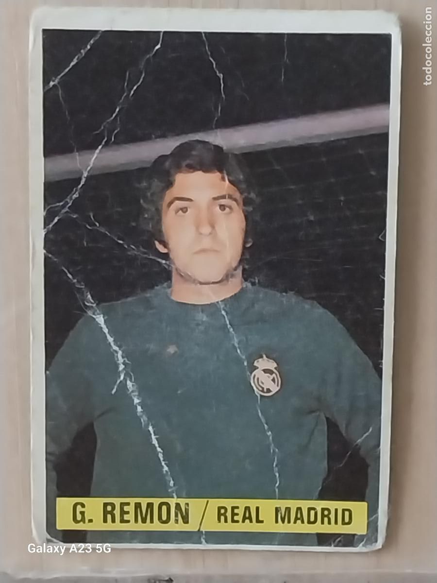 Cromos de f&uacute;tbol: GARCIA REMON REAL MADRID *-*........*-* ED ESTE LIGA 1974 74 75 1975 CROMO ORIGINAL SIN PEGAR NUNCA