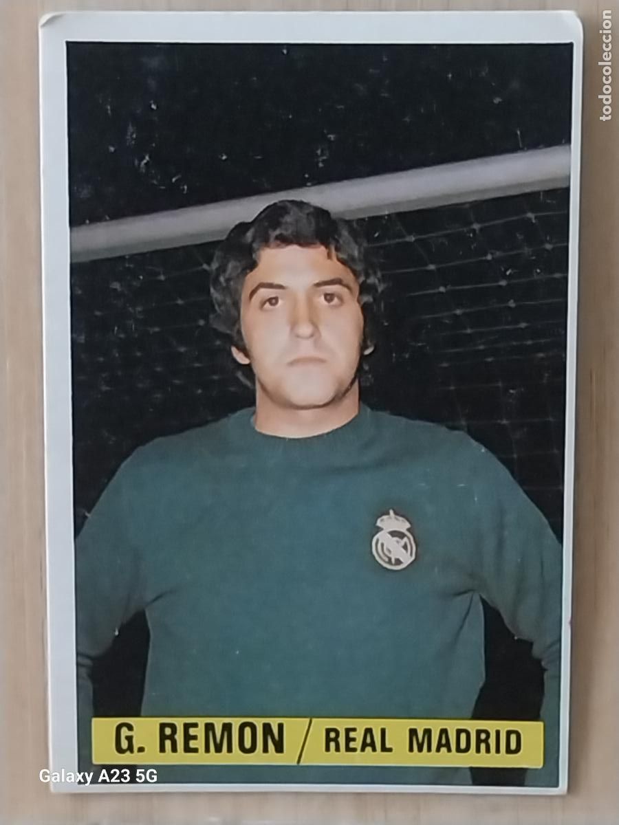 Cromos de f&uacute;tbol: GARCIA REMON REAL MADRID *-*.......*-* ED ESTE LIGA 1974 74 75 1975 CROMO ORIGINAL SIN PEGAR NUNCA