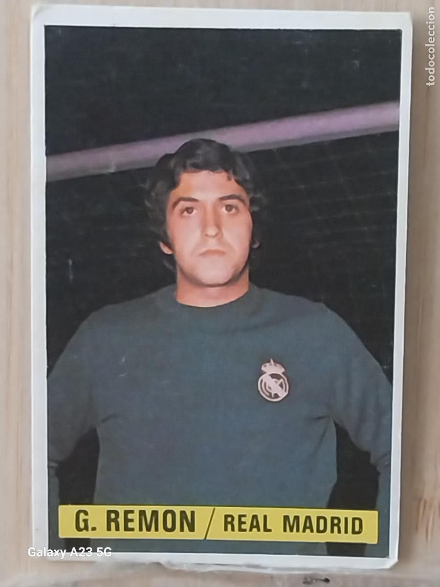 Cromos de f&uacute;tbol: GARCIA REMON REAL MADRID *-*......*-* ED ESTE LIGA 1974 74 75 1975 CROMO ORIGINAL SIN PEGAR NUNCA