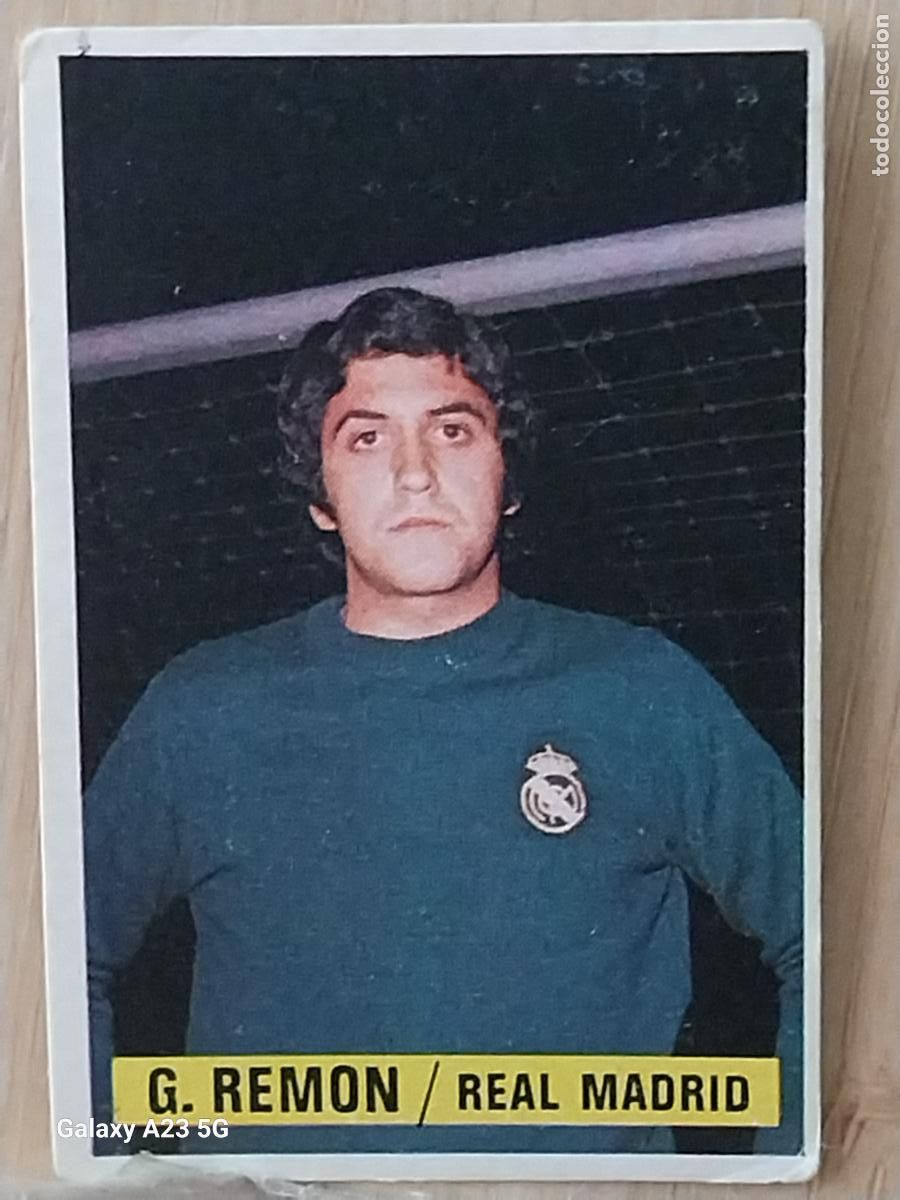 Cromos de f&uacute;tbol: GARCIA REMON REAL MADRID *-*.....*-* ED ESTE LIGA 1974 74 75 1975 CROMO ORIGINAL SIN PEGAR NUNCA