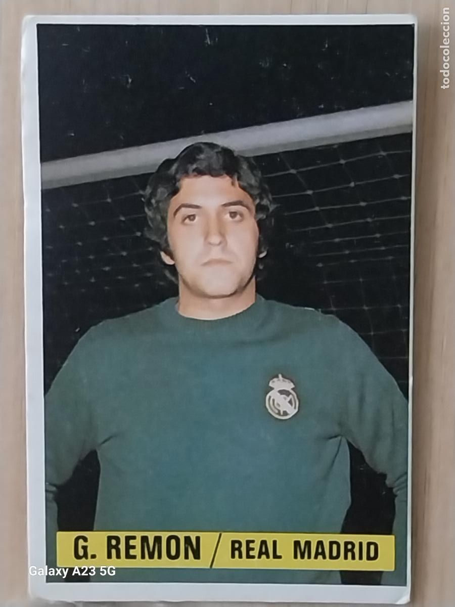 Cromos de Futebol: GARCIA REMON REAL MADRID *-*....*-* ED ESTE LIGA 1974 74 75 1975 CROMO ORIGINAL SIN PEGAR NUNCA