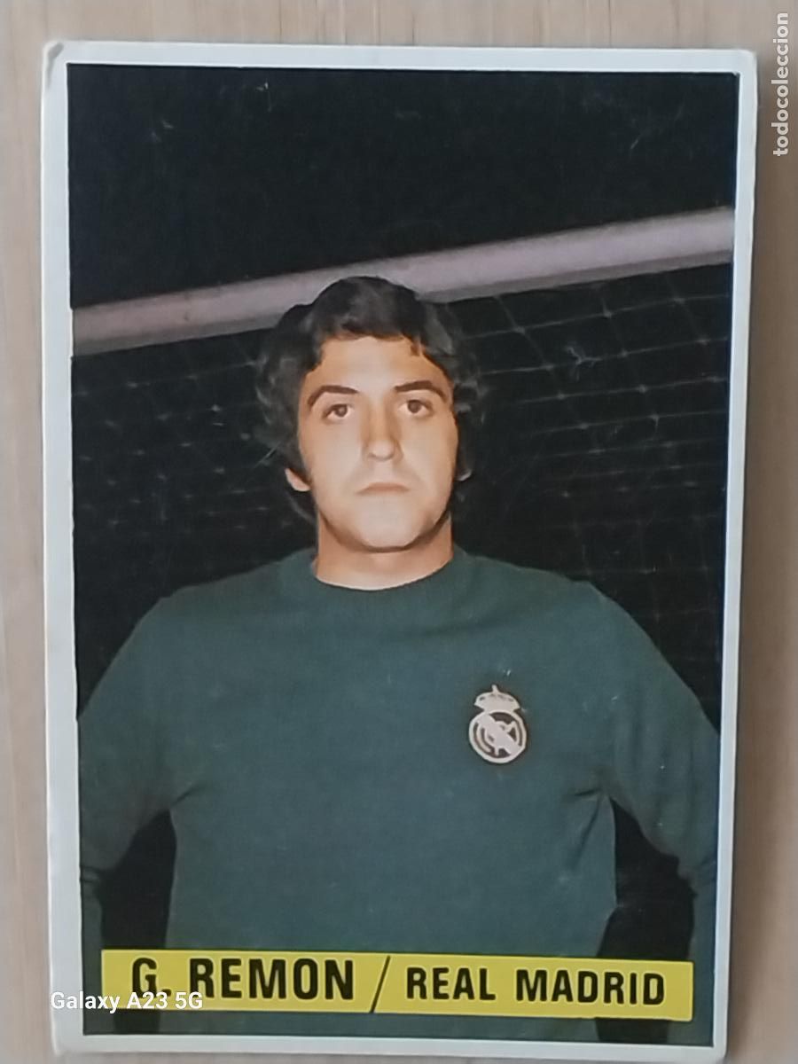 Cromos de f&uacute;tbol: GARCIA REMON REAL MADRID *-*.**.*-* ED ESTE LIGA 1974 74 75 1975 CROMO ORIGINAL SIN PEGAR NUNCA