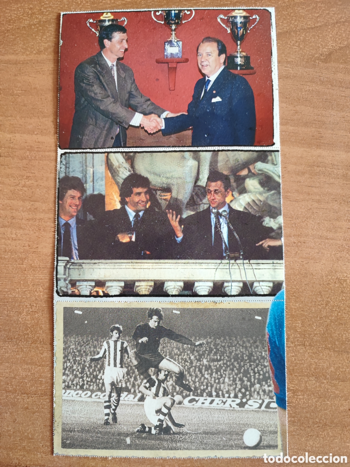 Football Stickers: TIRA DE 3 CROMOS HISTORIA F.C. BARCELONA- PRESENTACION CRUYFF 1988. EDICIONES ESTE