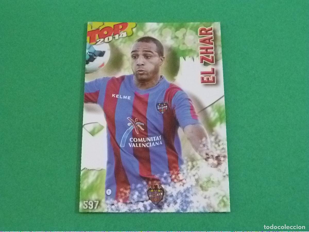 Fu&szlig;ball-Sticker: TRADING CARD FUTBOL EL ZHAR LEVANTE U.D. BRILLO N&ordm; 597 FICHAS LIGA TOP MUNDICROMO 2013-2014/13-14