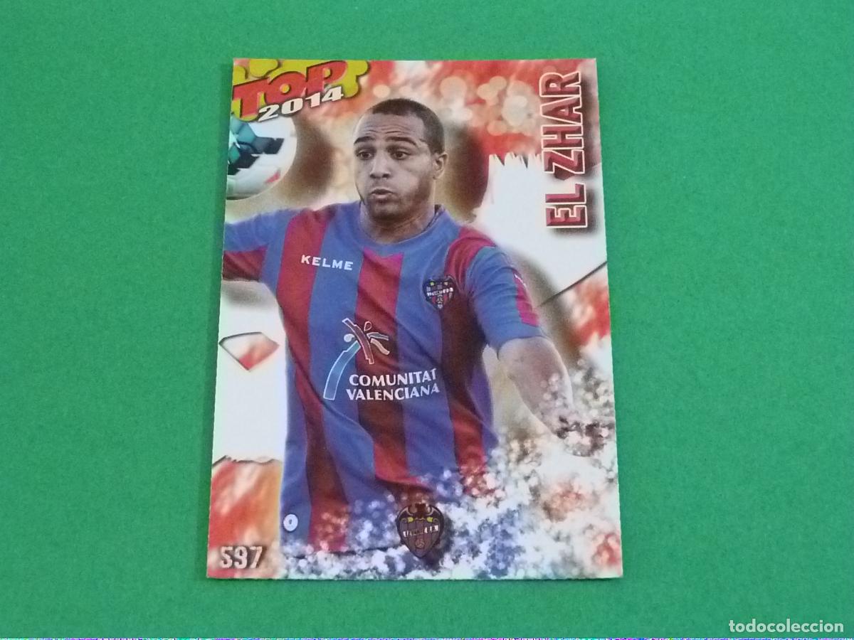Fu&szlig;ball-Sticker: TRADING CARD FUTBOL EL ZHAR LEVANTE U.D. BRILLO N&ordm; 597 FICHAS LIGA TOP MUNDICROMO 2013-2014/13-14