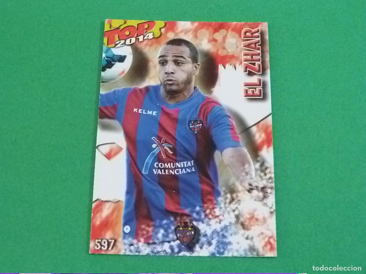 Fu&szlig;ball-Sticker: TRADING CARD FUTBOL EL ZHAR LEVANTE U.D. MATE ROJO N&ordm; 597 FICHAS LIGA TOP MUNDICROMO 2013-2014/13-14