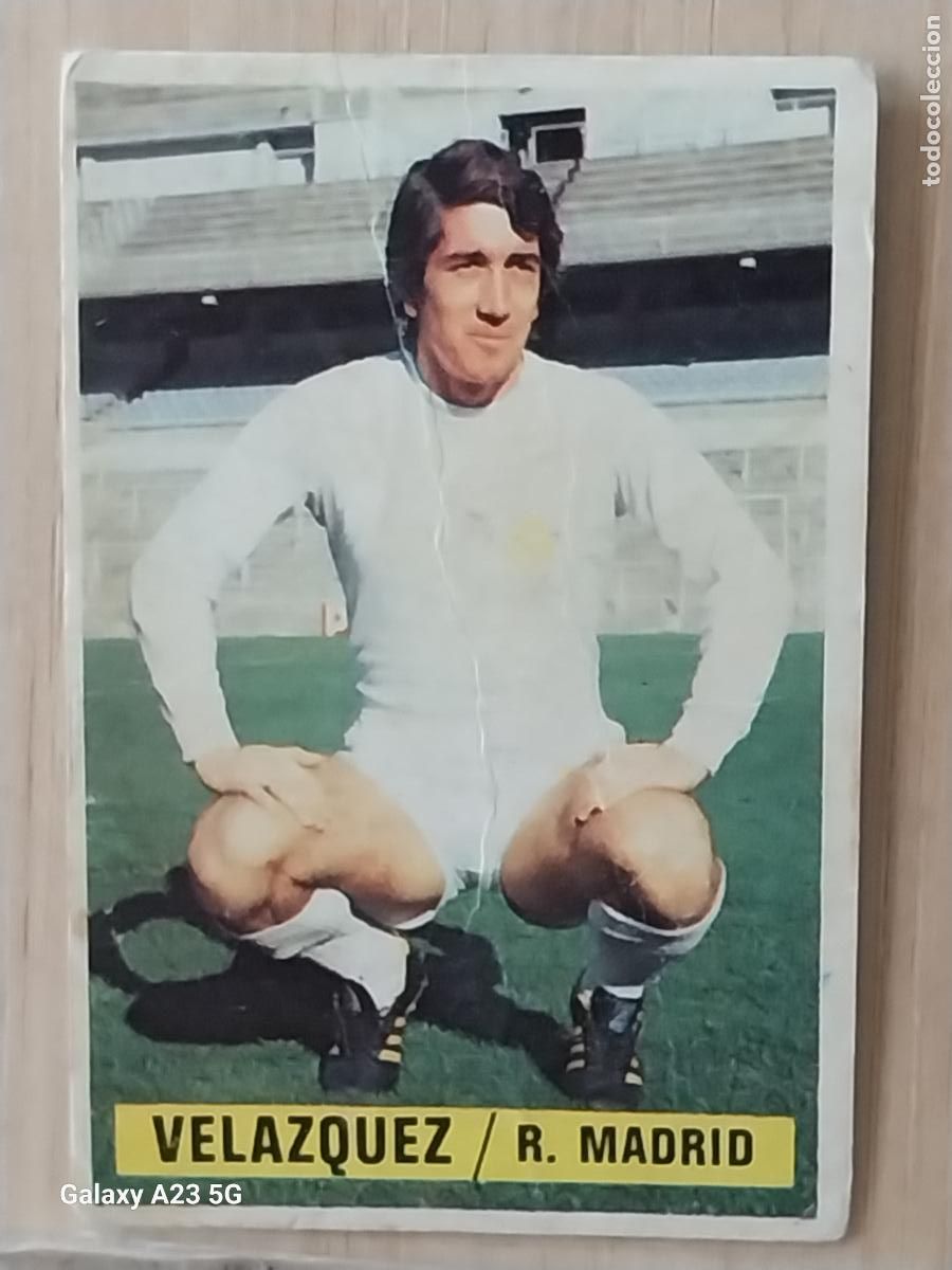 Cromos de Futebol: VELAZQUEZ REAL MADRID *-*.**********.*-* ED ESTE LIGA 1974 74 75 1975 CROMO ORIGINAL SIN PEGAR NUNCA