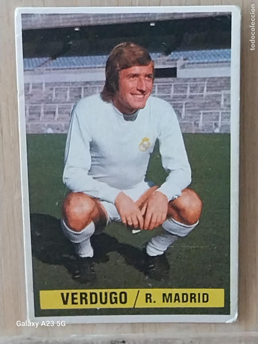 Cromos de f&uacute;tbol: VERDUGO REAL MADRID *-*.*.......*.*-* ED ESTE LIGA 1974 74 75 1975 CROMO ORIGINAL SIN PEGAR NUNCA