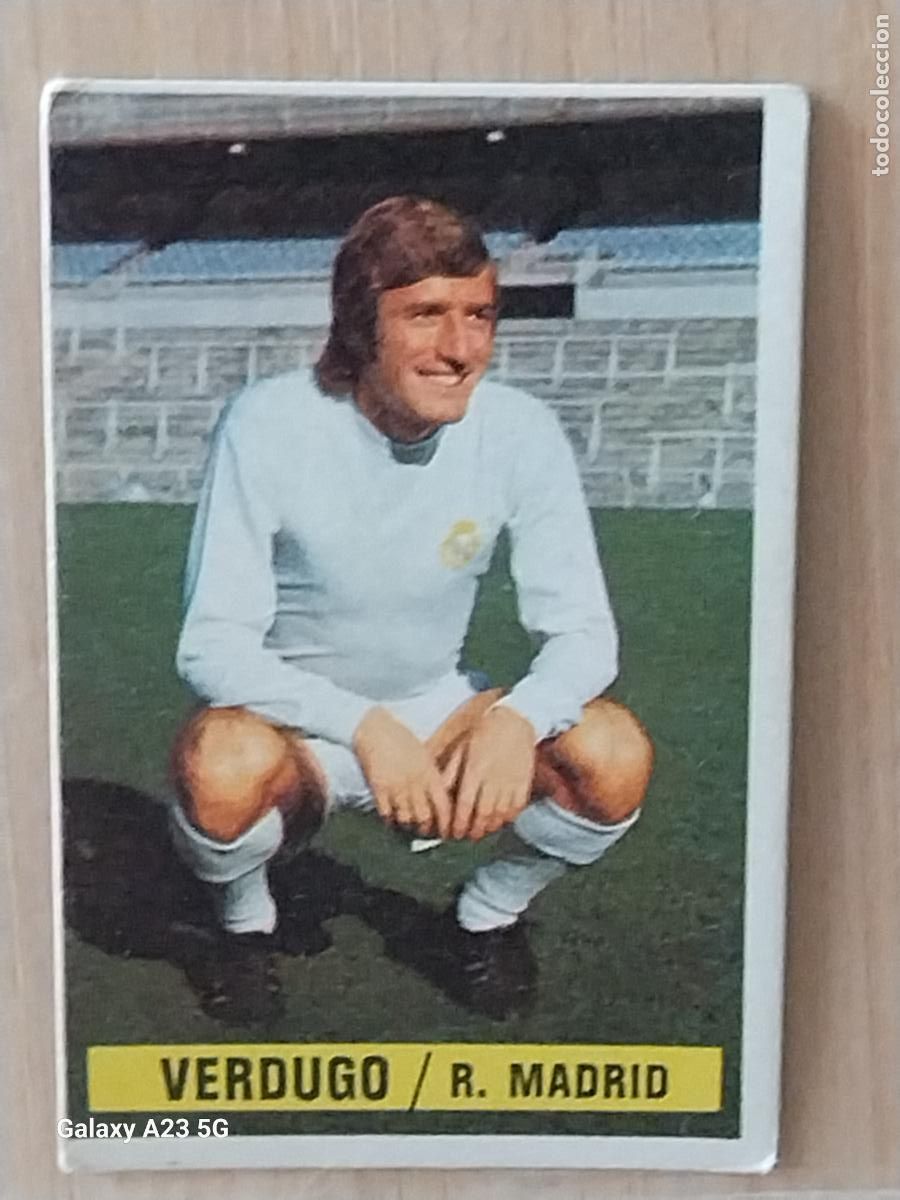 Cromos de f&uacute;tbol: VERDUGO REAL MADRID *-*.*......*.*-* ED ESTE LIGA 1974 74 75 1975 CROMO ORIGINAL SIN PEGAR NUNCA