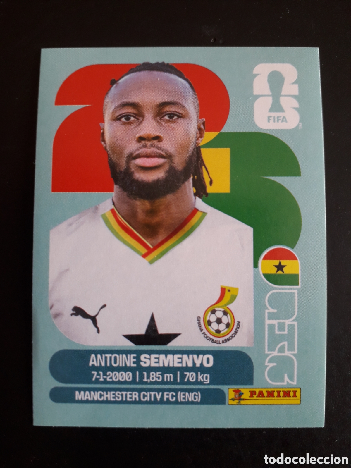 Cromos de f&uacute;tbol: SEMENYO GHANA GHA 20 MUNDIAL F&Uacute;TBOL 2026 FIFA WORLD CUP PANINI SIN PEGAR PEDIDO M&Iacute;NIMO 3&euro;