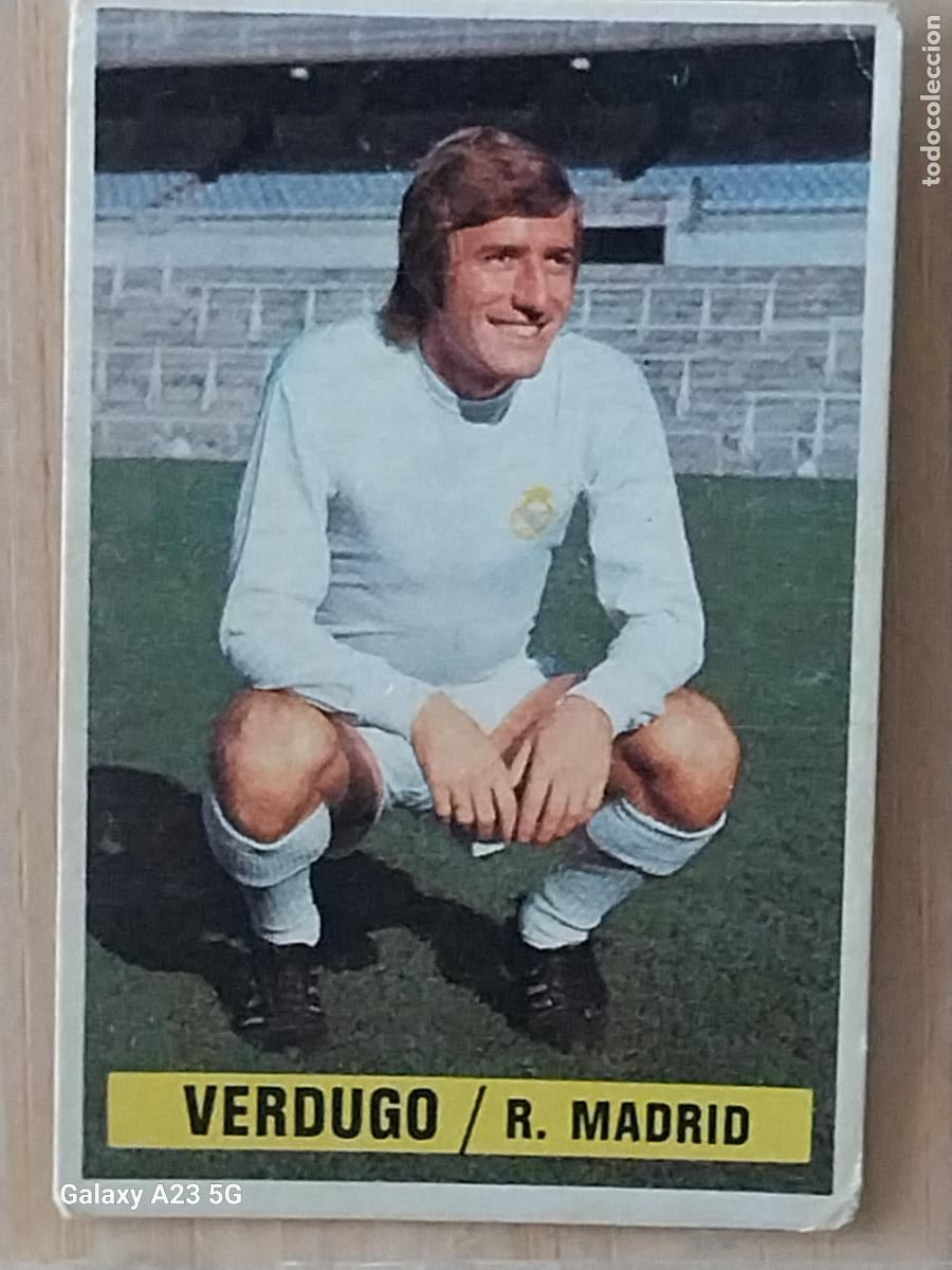 Cromos de f&uacute;tbol: VERDUGO REAL MADRID *-*.*.....*.*-* ED ESTE LIGA 1974 74 75 1975 CROMO ORIGINAL SIN PEGAR NUNCA