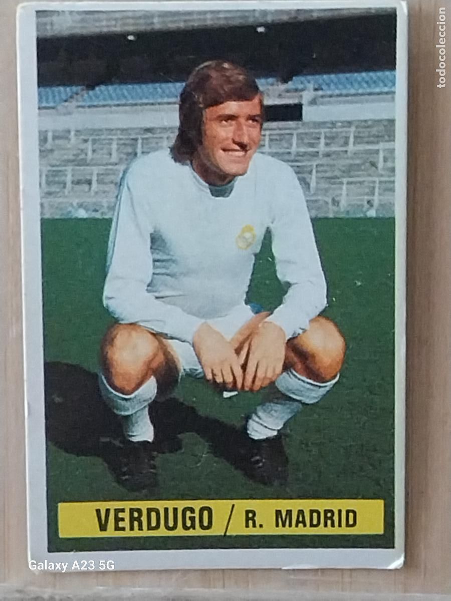 Cromos de f&uacute;tbol: VERDUGO REAL MADRID *-*.*....*.*-* ED ESTE LIGA 1974 74 75 1975 CROMO ORIGINAL SIN PEGAR NUNCA