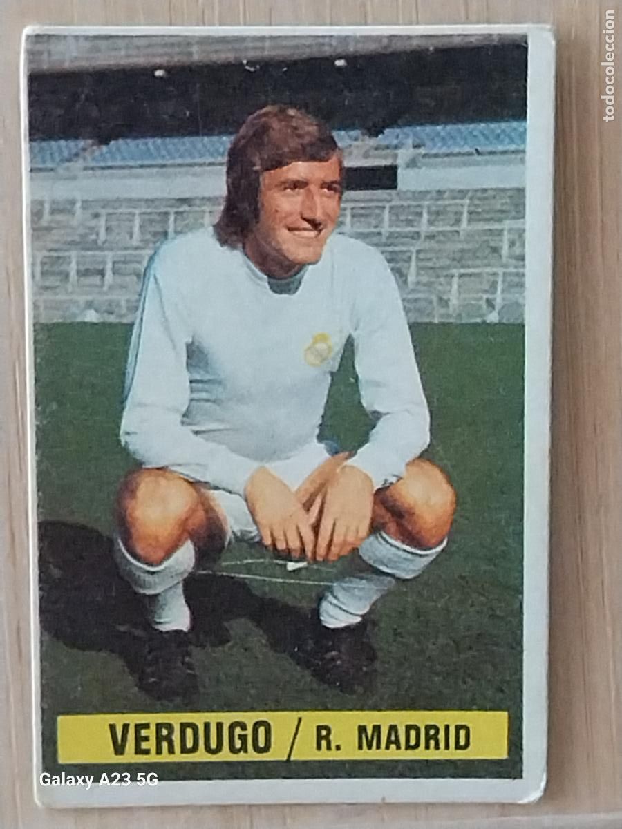 Cromos de f&uacute;tbol: VERDUGO REAL MADRID *-*.*..*.*-* ED ESTE LIGA 1974 74 75 1975 CROMO ORIGINAL SIN PEGAR NUNCA