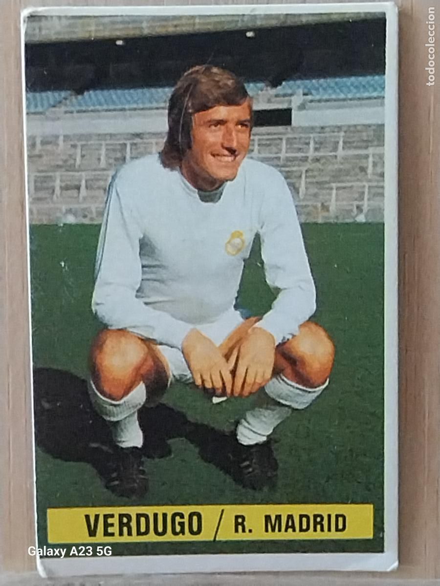 Cromos de f&uacute;tbol: VERDUGO REAL MADRID *-*.*.*.*-* ED ESTE LIGA 1974 74 75 1975 CROMO ORIGINAL SIN PEGAR NUNCA