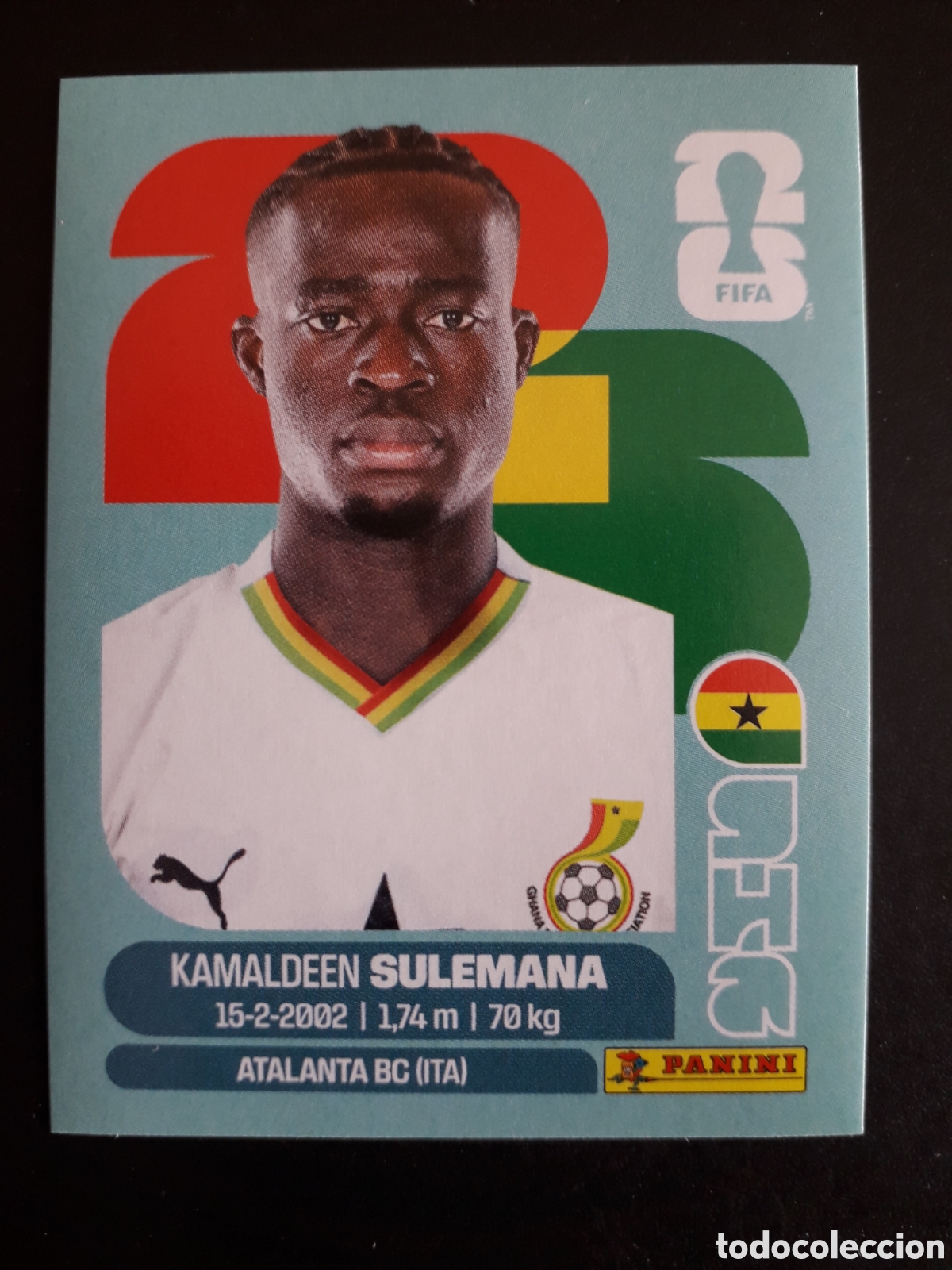 Cromos de f&uacute;tbol: SULEMANA GHANA GHA 12 MUNDIAL F&Uacute;TBOL 2026 FIFA WORLD CUP PANINI SIN PEGAR PEDIDO M&Iacute;NIMO 3&euro;