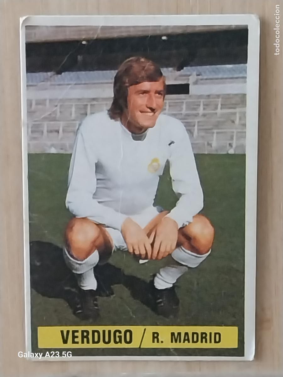 Cromos de f&uacute;tbol: VERDUGO REAL MADRID *-*.**.*-* ED ESTE LIGA 1974 74 75 1975 CROMO ORIGINAL SIN PEGAR NUNCA