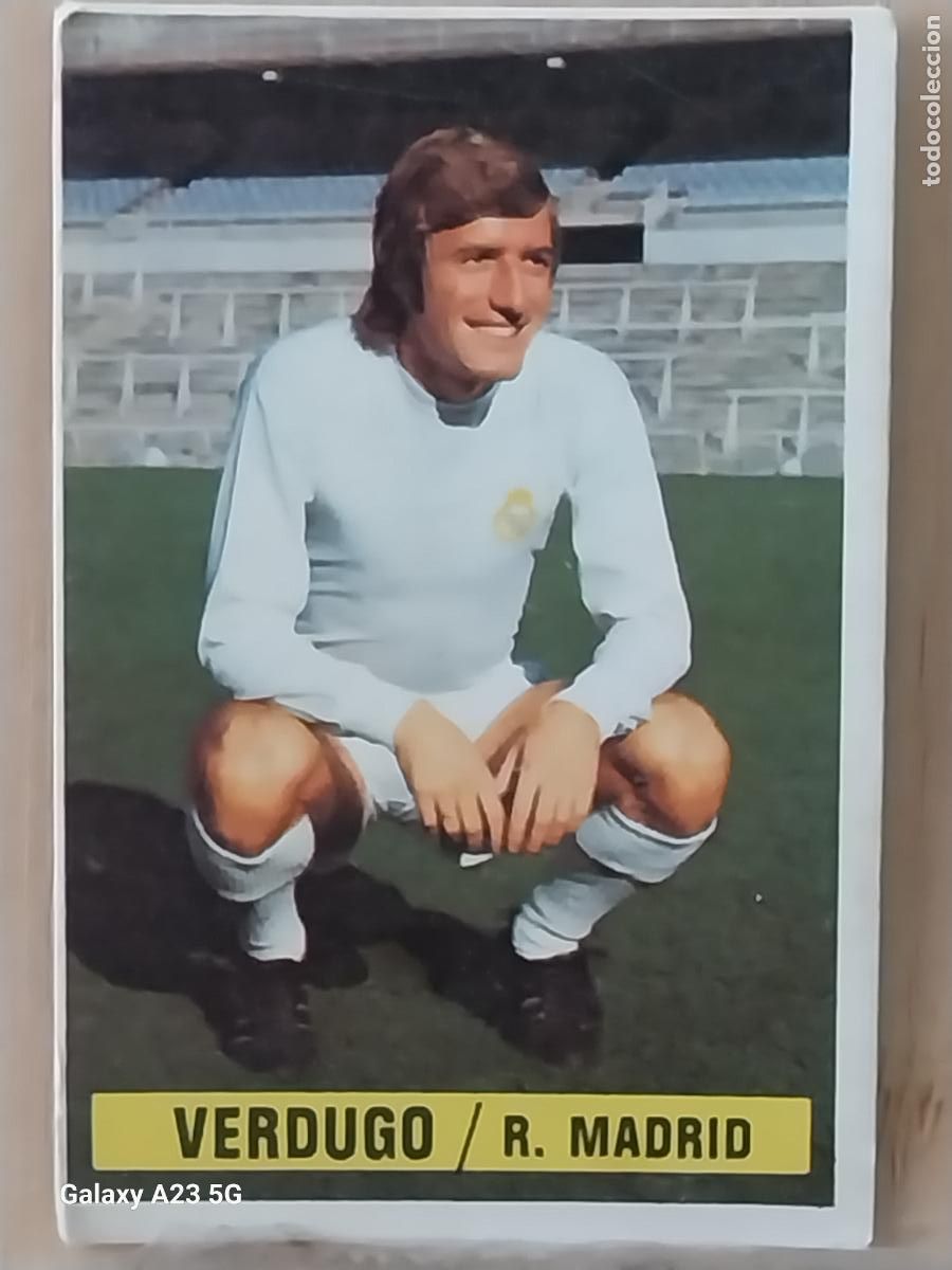 Cromos de f&uacute;tbol: VERDUGO REAL MADRID *-*.*----------*.*-* ED ESTE LIGA 1974 74 75 1975 CROMO ORIGINAL SIN PEGAR NUNCA
