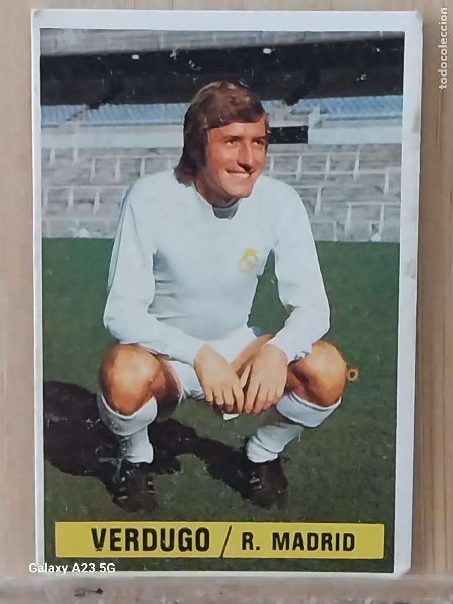 Cromos de f&uacute;tbol: VERDUGO REAL MADRID *-*.*---------*.*-* ED ESTE LIGA 1974 74 75 1975 CROMO ORIGINAL SIN PEGAR NUNCA